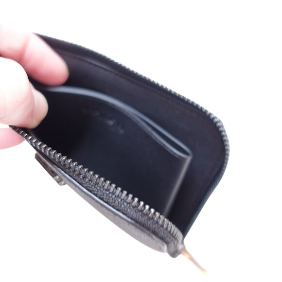 NWT Coach 3In1 L Zip Crossgrain Leather Wallet Black Credit Card Luxury CJ882 - Picture 7 of 13